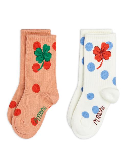 Mini Rodini Clover 2-pak Sokker Multi  Multi 28-31 EU  Lyserød  28-31 EU  kvinde