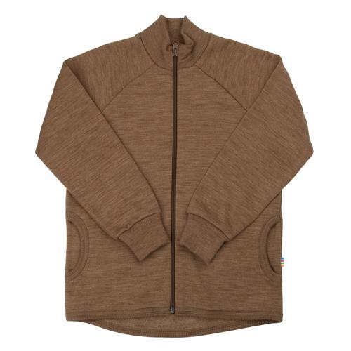 Joha Uldcardigan Med Lynlås Warm Brown  Warm brown-100 cm Wool Brun  100 cm  Unisex