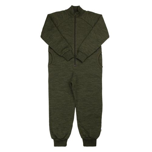 Joha Uld Onesie Moss Green  Moss green-80 cm Wool Grøn  80 cm  Unisex