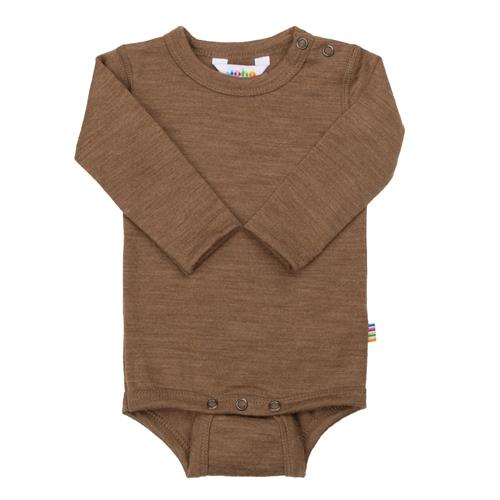 Joha Uldbaby Body Warm Brown  Warm brown-80 cm Wool Brun  80 cm  Unisex