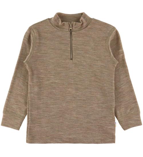 Joha Bluse - Uld/Silke - Beige Melange