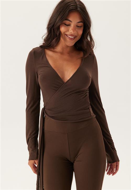 Pieces Pcroya Ballerina Ls Wrap Top
