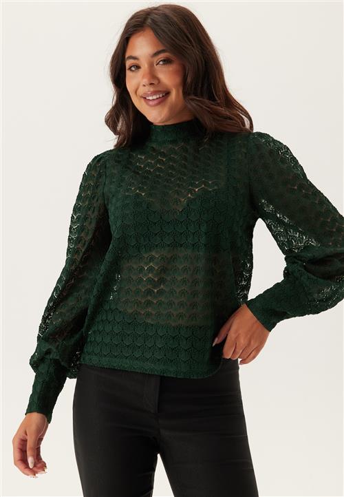 VERO MODA Vmbecca Ls High Neck Lace Top