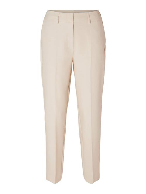 SELECTED Bukser med fals  beige