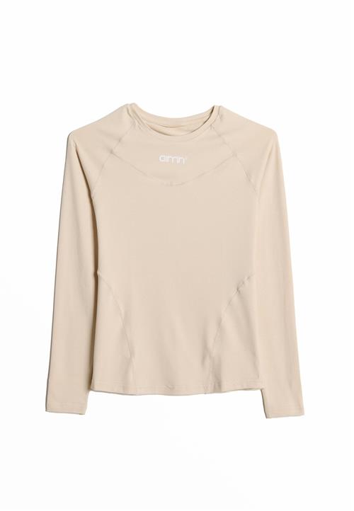 Aim'n Funktionsbluse  beige / hvid