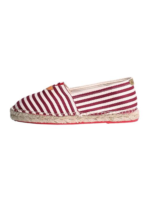 Toni Pons Espadrillaer 'BLANES'  vinrød / hvid