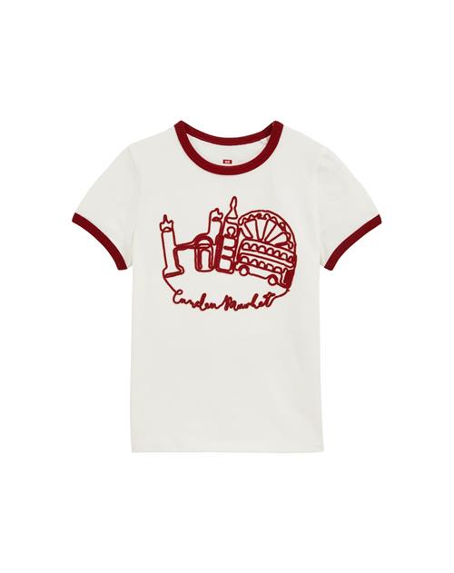 WE Fashion Bluser & t-shirts  rød / hvid
