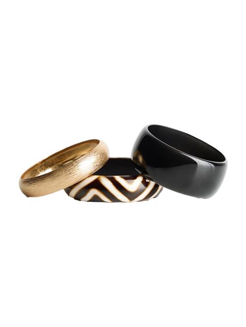 Bershka Armbånd  mørkebrun / guld / sort / uldhvid