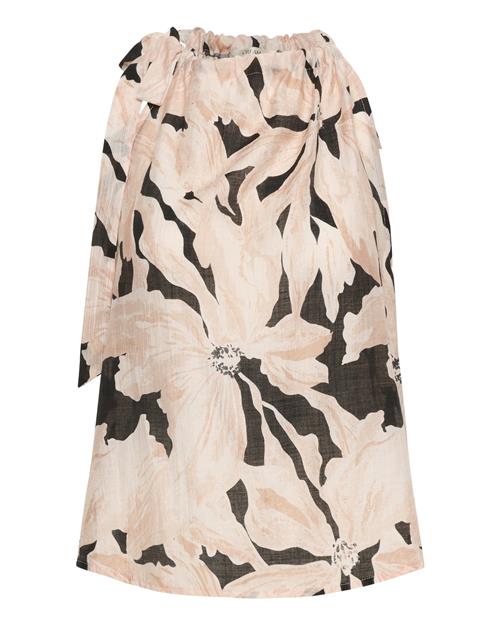 Cream Bluse 'Reese'  rosé / sort