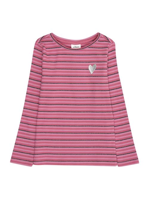 s.Oliver Bluser & t-shirts  lyserød / mørk pink / sort-meleret / sølv