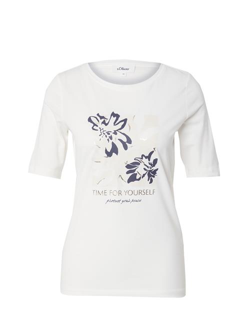 s.Oliver Shirts  violetblå / sølv / offwhite
