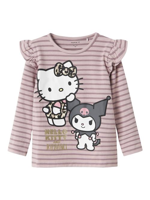 NAME IT Bluser & t-shirts 'Hello Kitty'  mørkegrå / lyserød / purpur / hvid