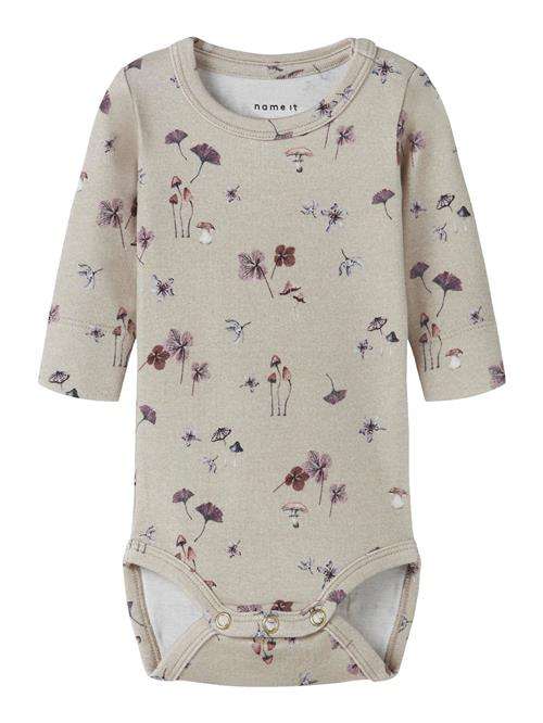 NAME IT Sparkedragt/Body  kastaniebrun / taupe / lyserød / sort