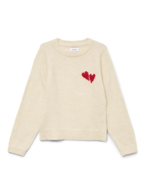 Vero Moda Girl Pullover 'VMBam'  rød / offwhite