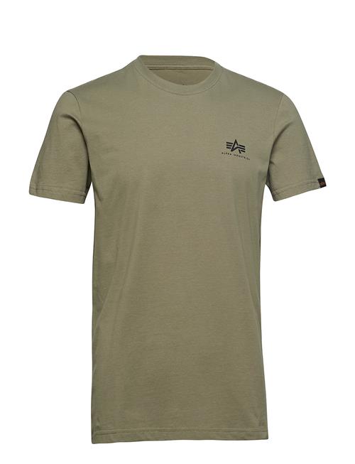 Se Basic T Small Logo Alpha Industries Green ved Booztlet