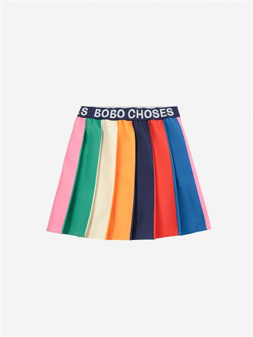 Bobo Choses Bobo Color Block Plisseret Nederdel Multicolor  Multicolor 10-11 Years  Gul  10-11 år  kvinde