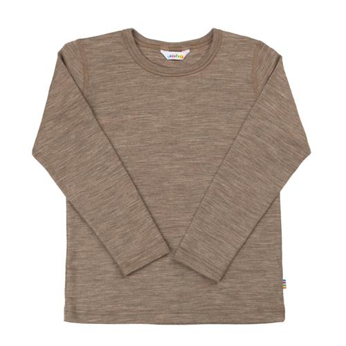 Joha Langærmet Uldtop Beige Melange  Beige Melange-120 cm Wool Beige  120 cm  Unisex