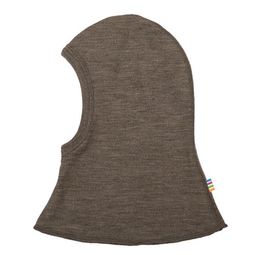 Joha Balaclava I Dobbelt Lag Uld Brown Melange  Brown Melange-52 cm Wool Brun  52 cm  Unisex