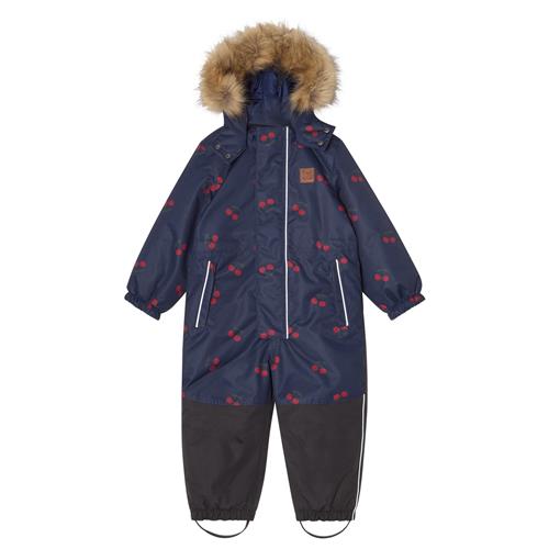 Se Kuling Chamonix Vinter-overtræksdragt Navy Cherry  98 cm  Marineblå  98 cm  Unisex ved Babyshop