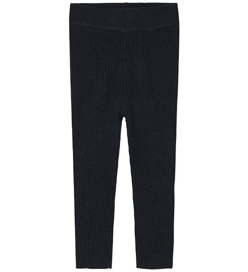 FUB Leggings - Rib - Strik - Uld - Dark Navy