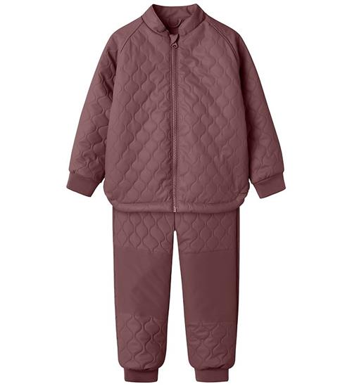 Name It Regnsæt - Quilt - NmmMud - Rose Brown