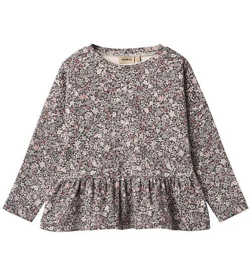 Wheat Bluse - Carolina - Purple Stone Flowers