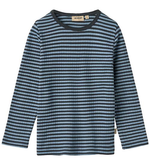 Wheat Bluse - Rib - Stig - Bright Blue Stripe