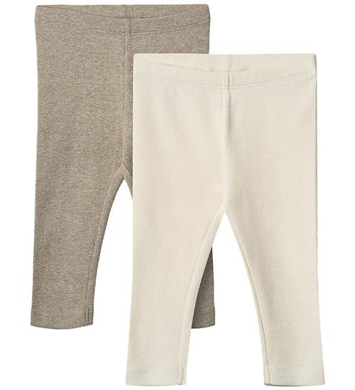 Wheat Leggings - Rib - 2-pak - Jules - Gravel Melange