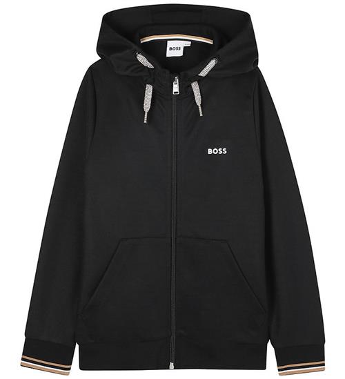 BOSS Cardigan m. Hætte - Sort