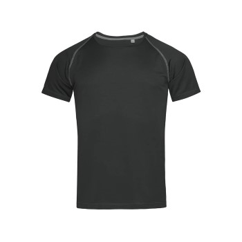 Stedman Active 140 Men Team Raglan Sort polyester XX-Large Herre