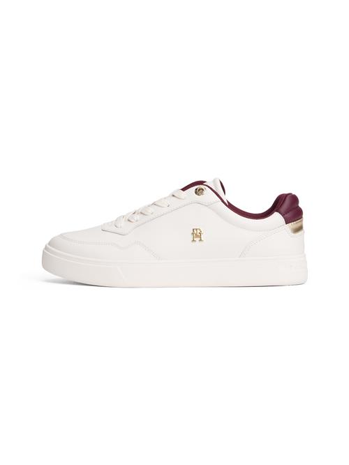 TOMMY HILFIGER Sneaker low 'COURT'  bordeaux / hvid