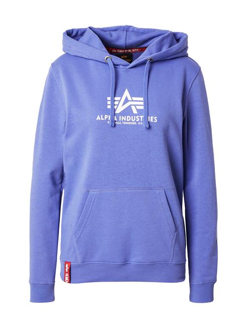 ALPHA INDUSTRIES Sweatshirt  lyselilla / hvid