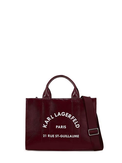 Karl Lagerfeld Shopper 'Rue St-Guillaume'  bordeaux / hvid
