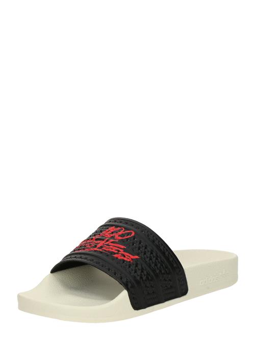 ADIDAS ORIGINALS Pantoletter '100 Thieves Adilette'  rød / sort