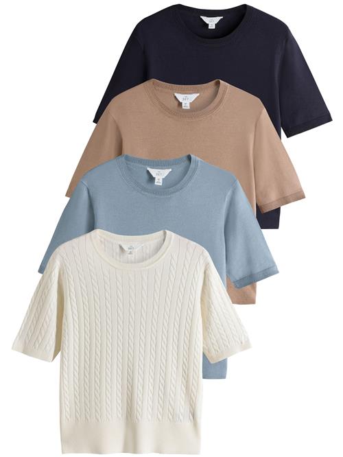 The Set Shirts  creme / navy / opal / brokade