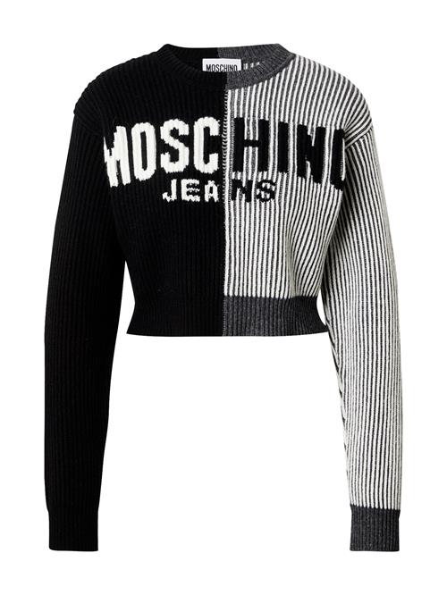 Moschino Jeans Pullover  grå-meleret / sort / hvid