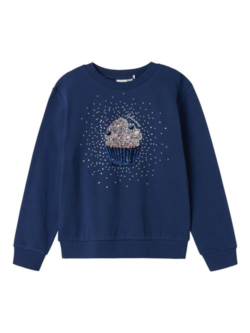 NAME IT Sweatshirt 'NKFNUASA'  nude / blå / natblå / sølv