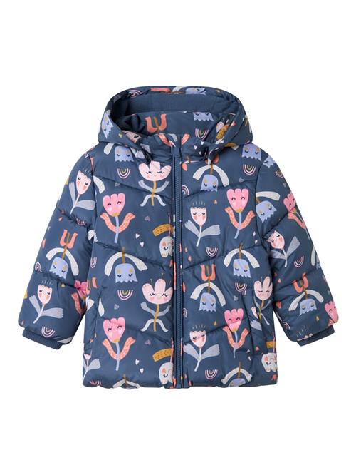 NAME IT Vinterjakke 'NMFMAY'  indigo / lilla / laks / lyserød