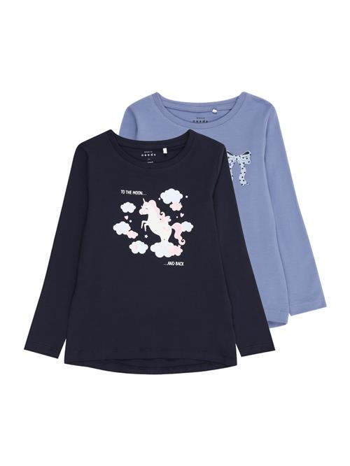 NAME IT Bluser & t-shirts 'NMFVIX'  navy / lyseblå / hvid