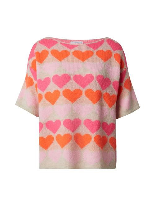 Hailys Pullover 'Sa44nna'  lysebeige / orange / pink / rosé