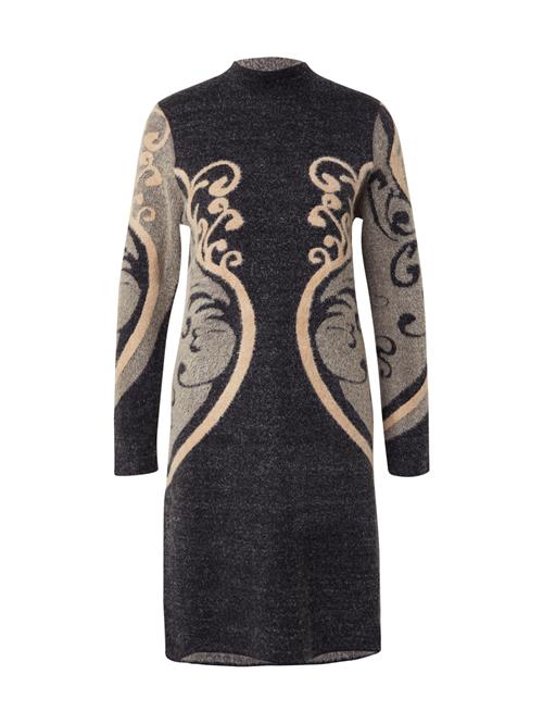 Derhy Strikkjole 'CALYPSO'  beige / taupe / sort-meleret