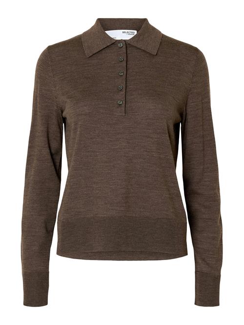 SELECTED Pullover 'SLFTHEA'  mørkebrun