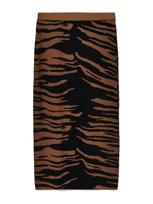 VERO MODA Nederdel 'VMNANCY'  brun / sort