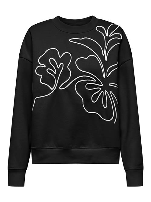 JDY Sweatshirt 'JDYCanoa'  sort / hvid