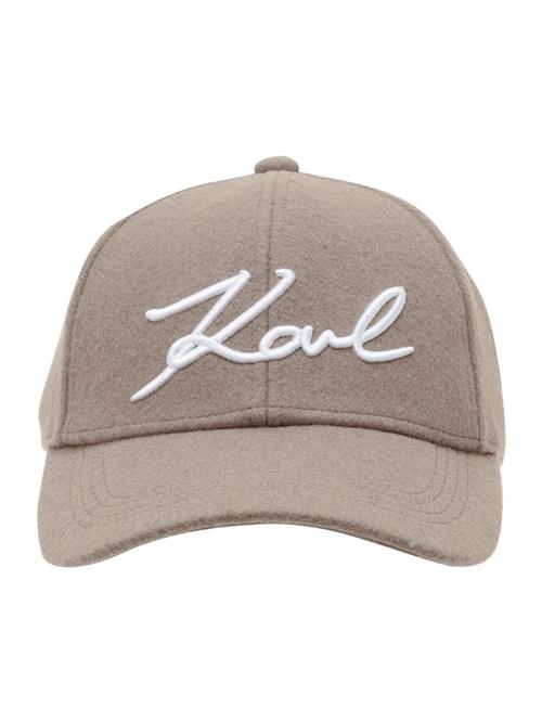Karl Lagerfeld Hætte  taupe / hvid