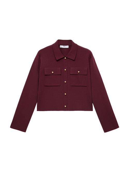 MANGO Cardigan 'SALMIN'  mørkerød