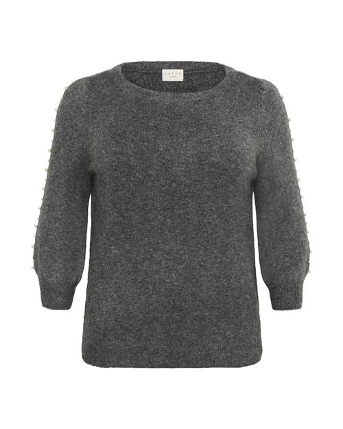 KAFFE CURVE Pullover  grå