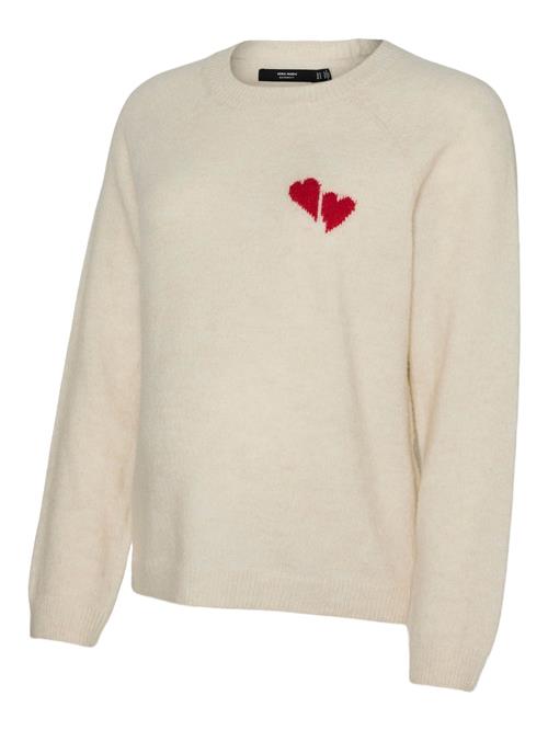 Vero Moda Maternity Pullover 'VMMBam'  creme / rød