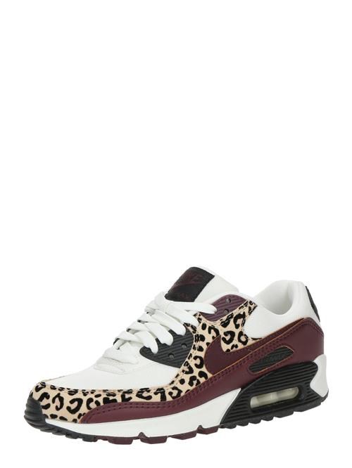 Nike Sportswear Sneaker low 'Air Max 90'  creme / cappuccino / burgunder / sort