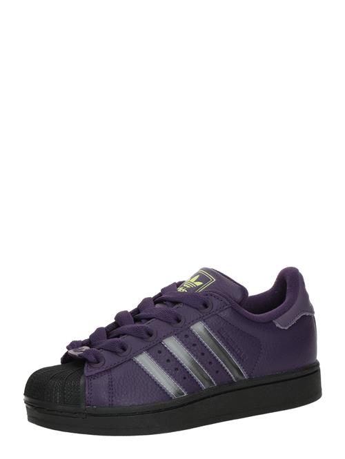 ADIDAS ORIGINALS Sneaker low 'SUPERSTAR II'  sølvgrå / lilla / sort